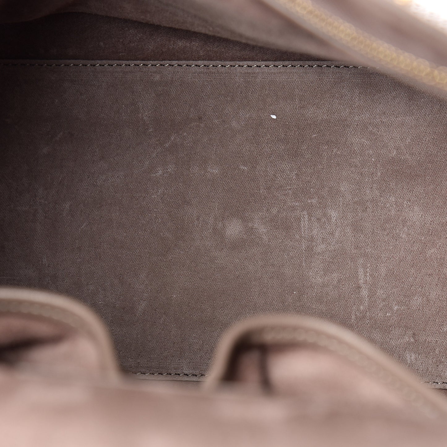 Calfskin Embossed Suede Large Heroine Tan