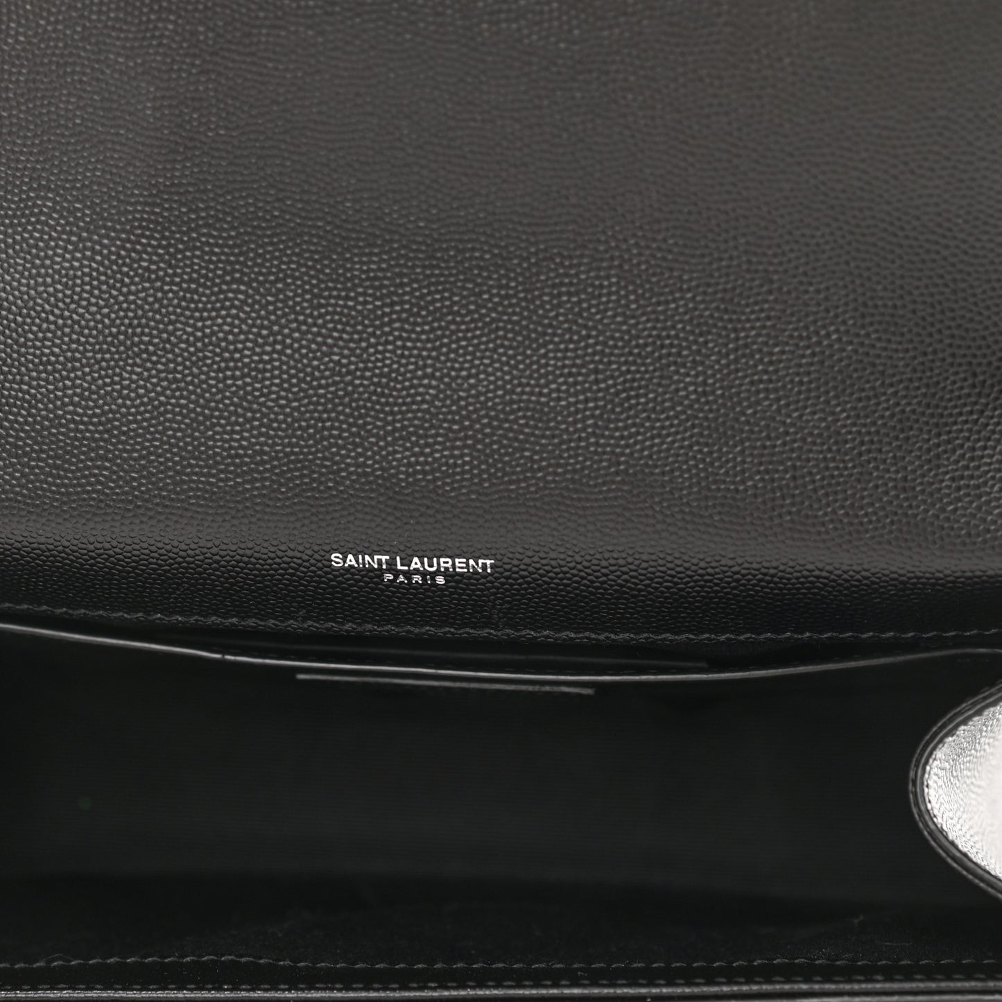 Grain De Poudre Medium Classic Monogram Kate Satchel Black