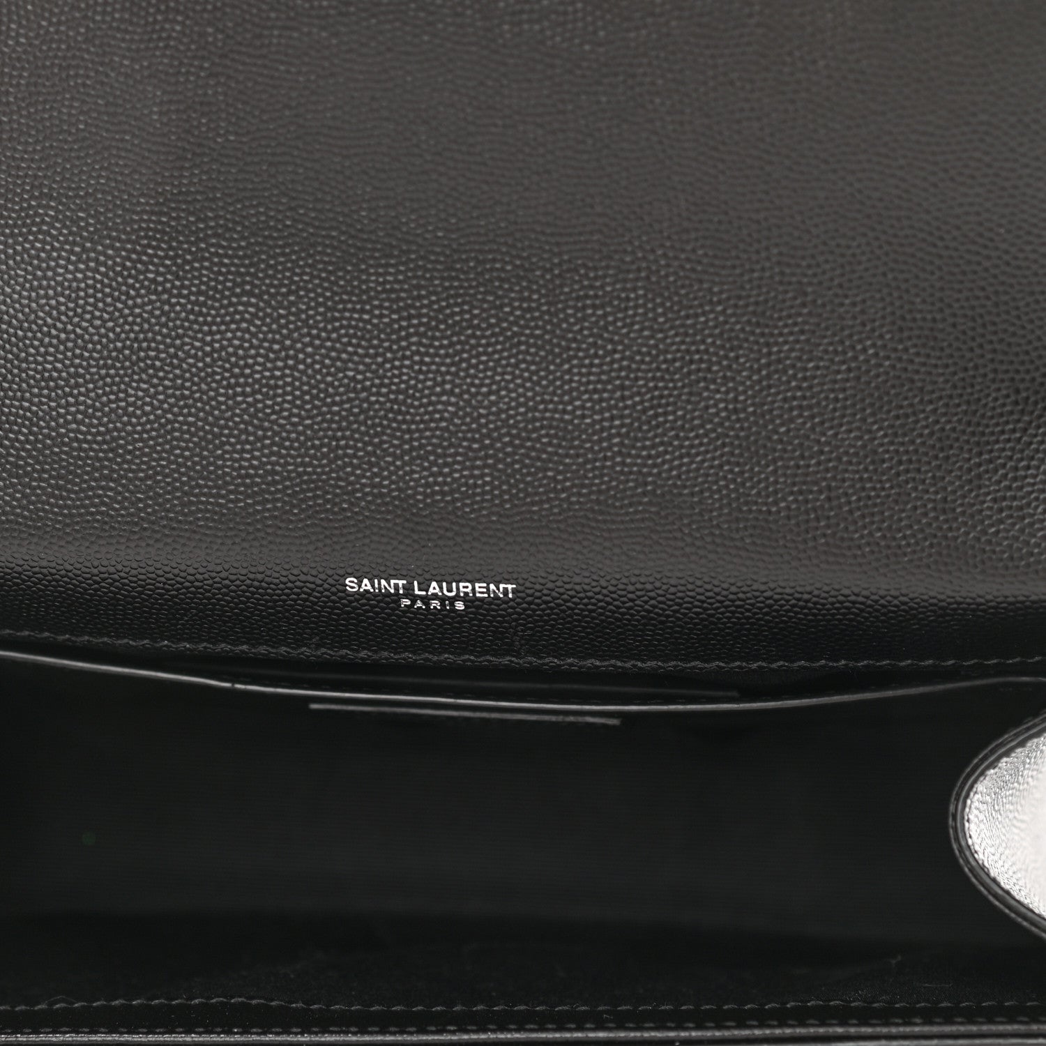 Saint Laurent Grain De Poudre Medium Classic Monogram Kate Satchel Black 5 of 11
