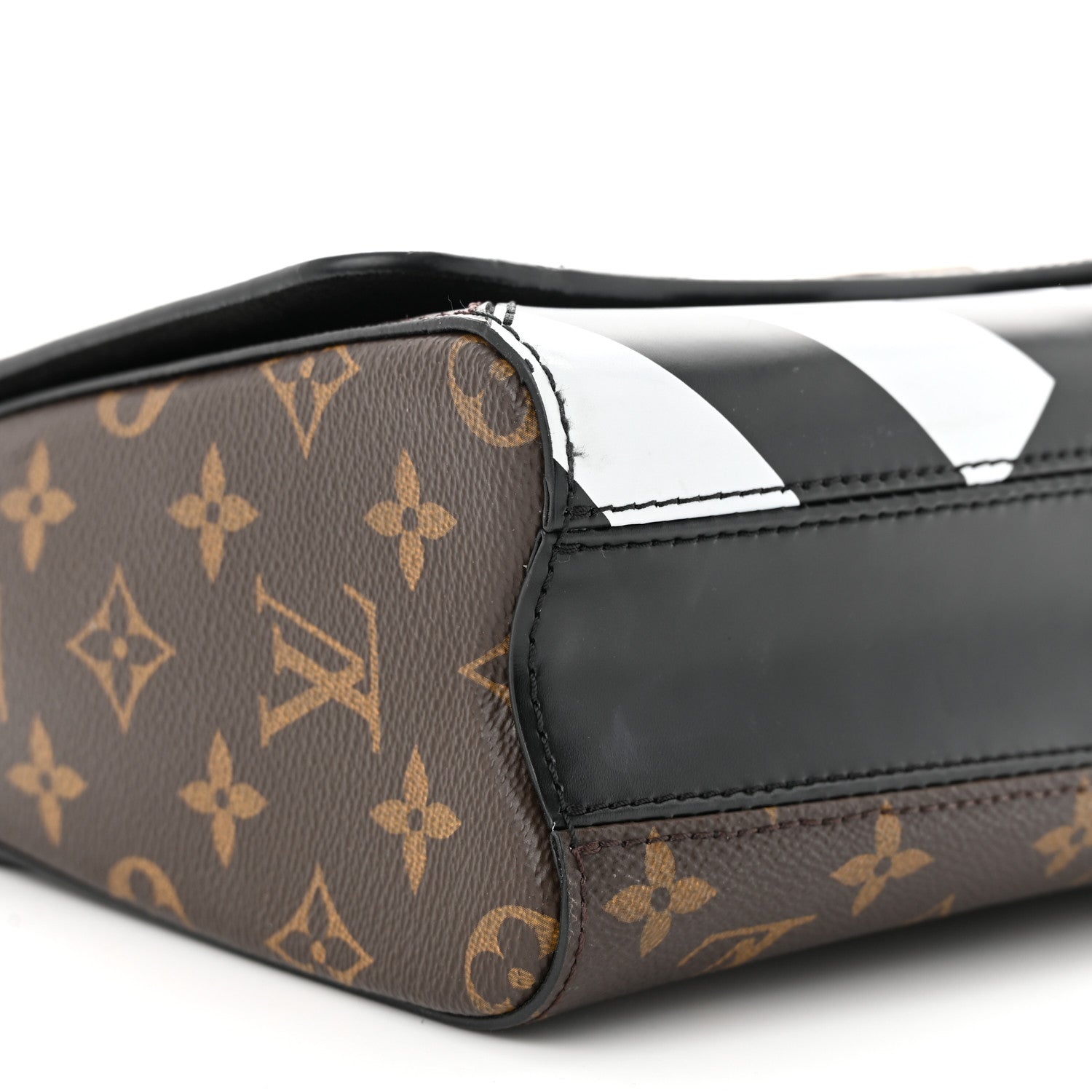 Louis Vuitton Calfskin Monogram Studded Twist Shoulder Bag MM 9 of 11