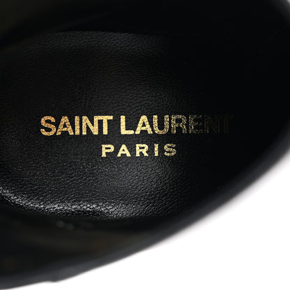 Saint Laurent Nappa Vendome Loulou Ankle Zip Boots 39.5 Black 7 of 9