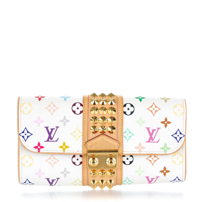 Louis Vuitton Monogram Multicolor Courtney Clutch White 1 of 7