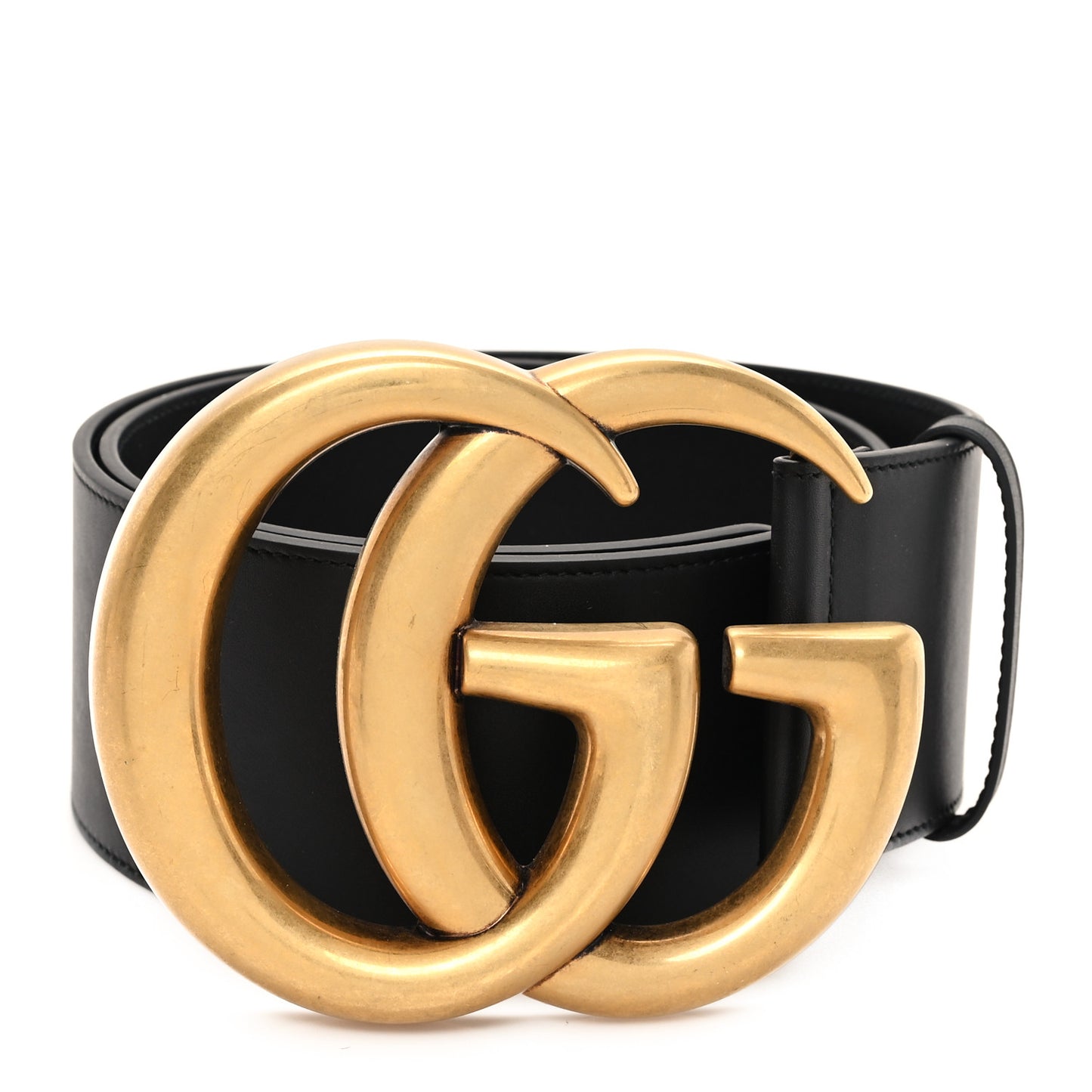 Calfskin Double G Wide Belt 85 34 Black