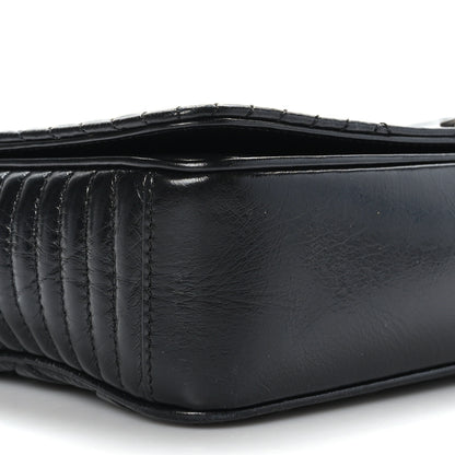 Chanel Glazed Calfskin Quilted Medium Coco Boy Flap Black 8 of 10