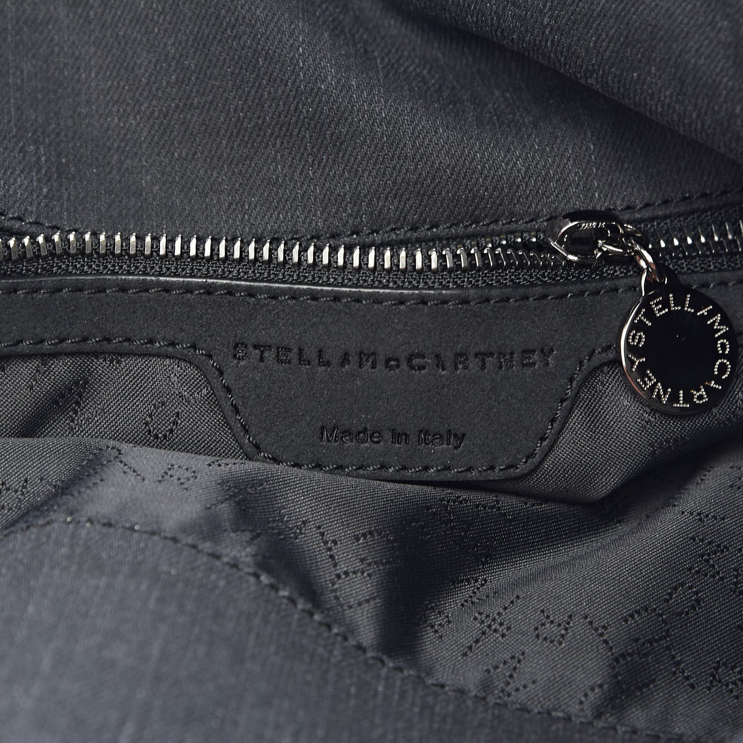 Denim Star Small Falabella Tote Black