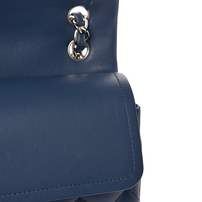 Chanel Lambskin Quilted Jumbo Double Flap Light Blue 12 of 12