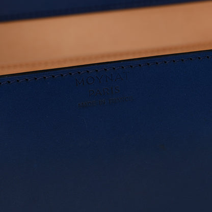 Moynat Box Calfskin Cabotin Blue 6 of 9