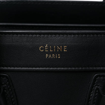 Celine Smooth Calfskin Nano Luggage Black 12 of 12