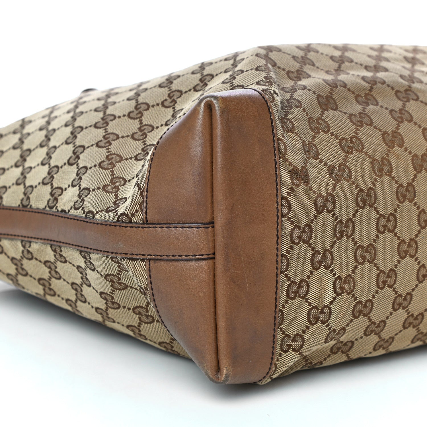 Gucci Monogram Medium Craft Tote Brown 10 of 40