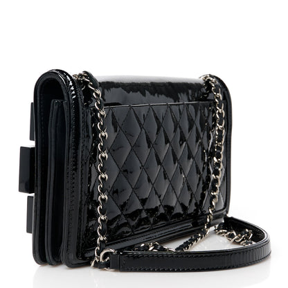 Chanel Plexiglass Patent Crystal Lego Brick Flap Black 3 of 11