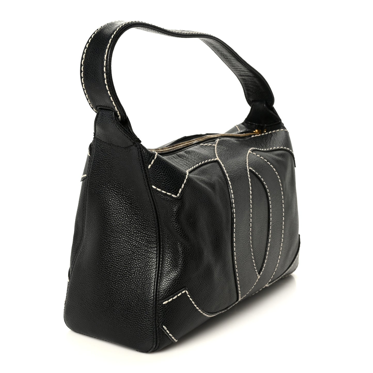 Caviar CC Stitched Hobo Black