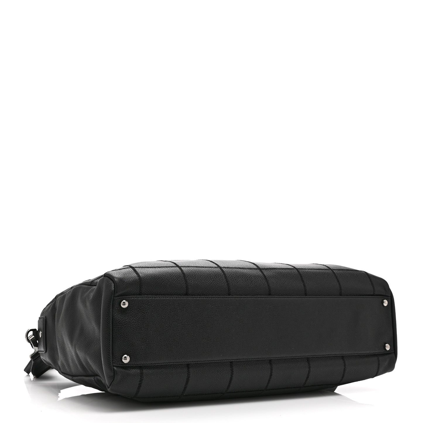Caviar Square Stitched Duffel Bag Black