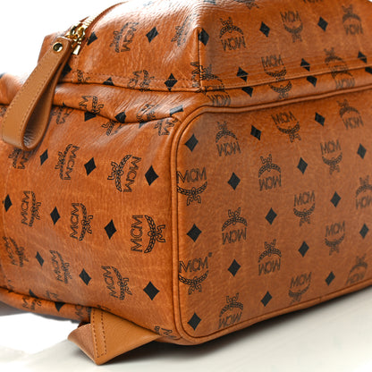 MCM Visetos Medium Sprinkle Stud Stark Backpack Cognac 8 of 9