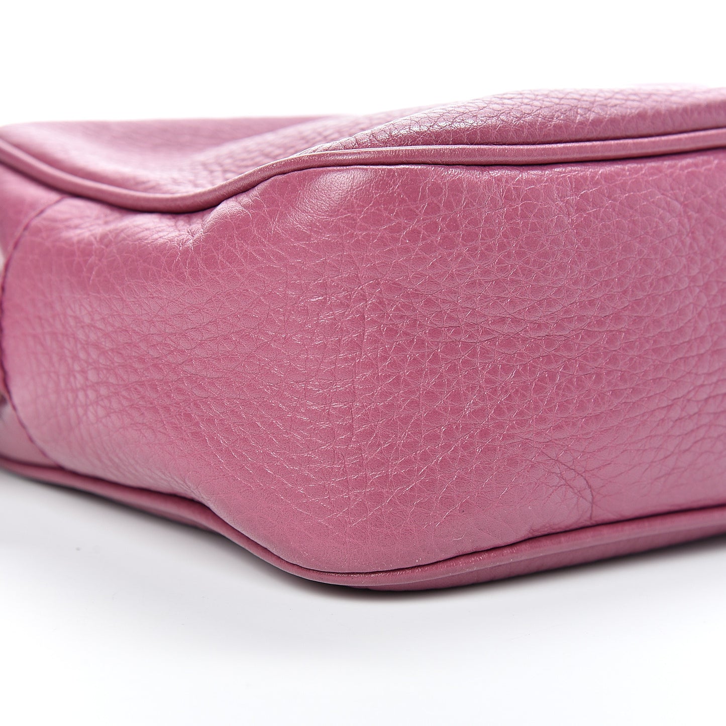 Pebbled Calfskin Small Soho Disco Bag Peonia Flower