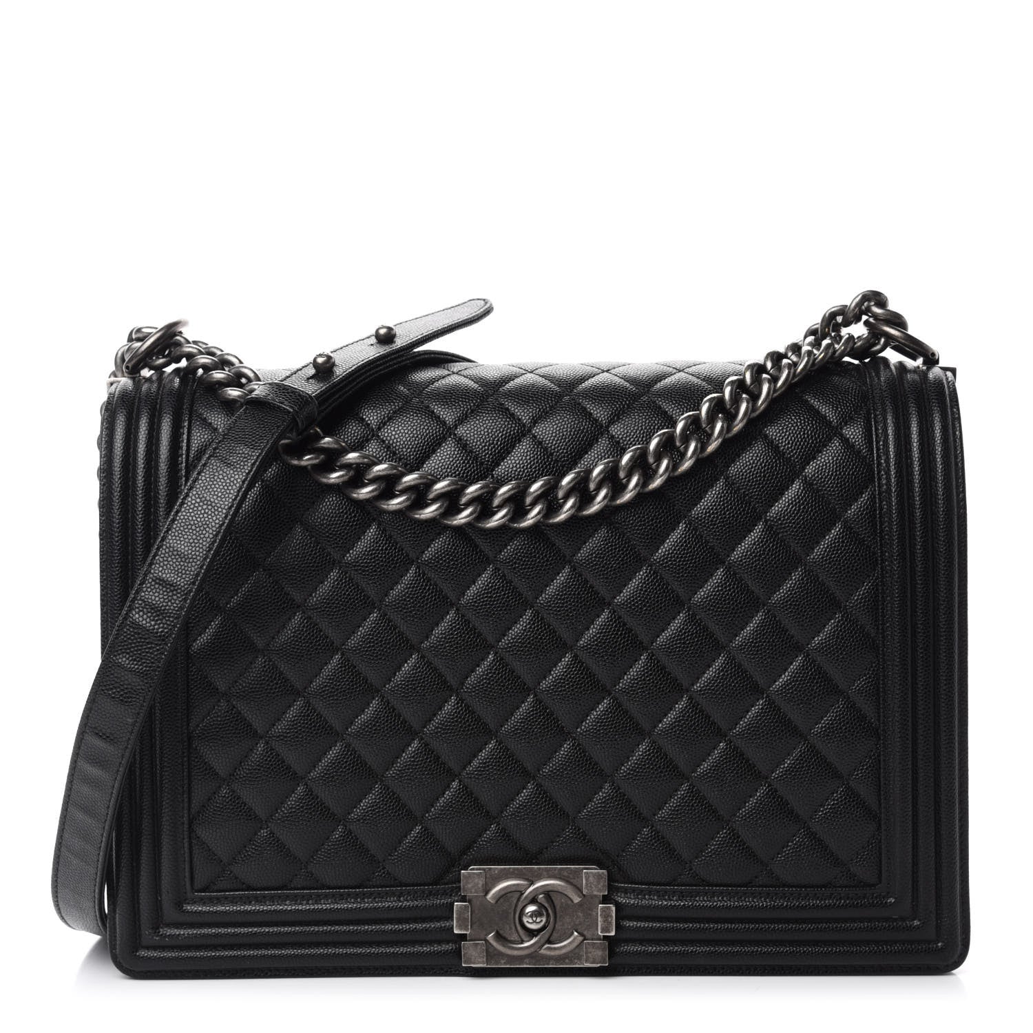 Chanel Caviar Quilted Large Boy Flap Black 1 of 11