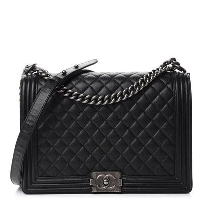 Chanel Caviar Quilted Large Boy Flap Black 1 of 11