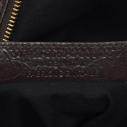 Balenciaga Agneau Giant 12 Gold Hardware Zip Traveler Backpack Charbon 8 of 9