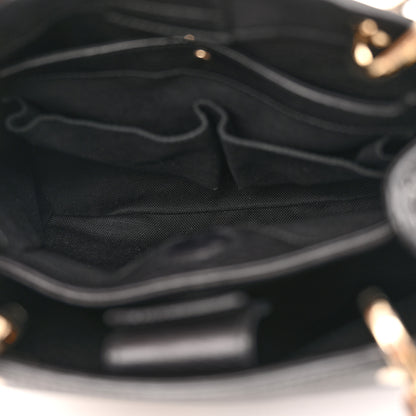 Gucci Calfskin Small Bamboo Shopper Tote Black 5 of 11