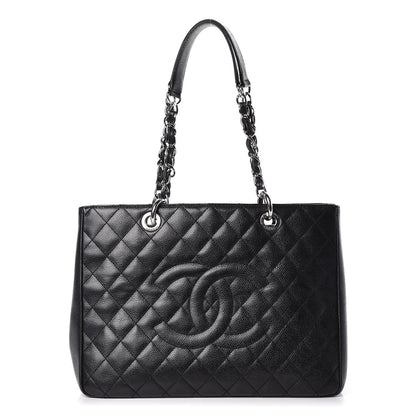 Chanel Caviar Quilted Grand Shopping Tote GST Black 1 of 9