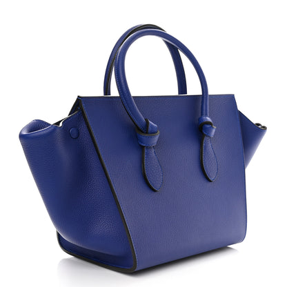 Celine Crisped Calfskin Mini Tie Knot Tote Indigo 3 of 10