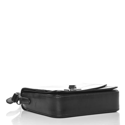 Prada City Calf Bi-Color Crossbody Bag Black Cocco 4 of 7