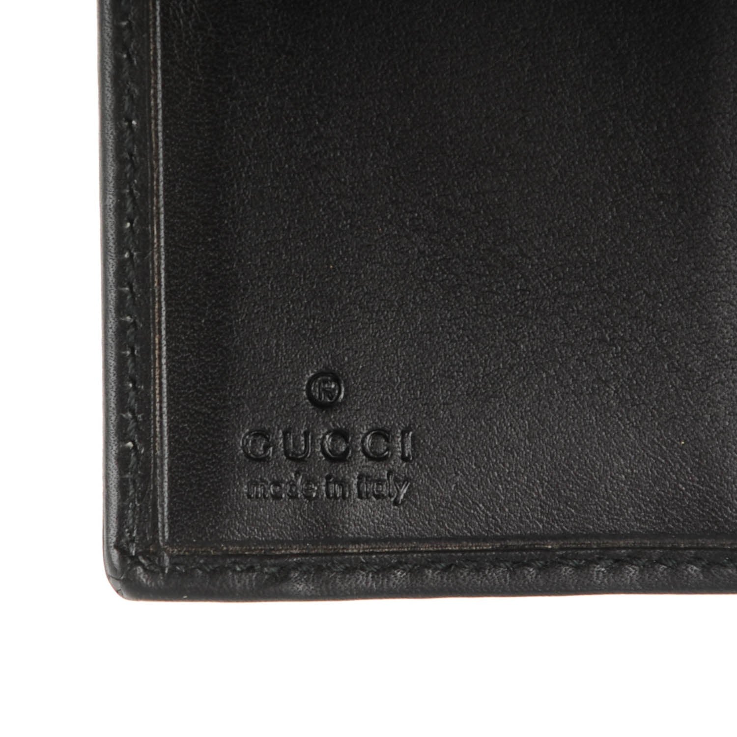 Gucci Monogram French Flap Wallet Black 6 of 7