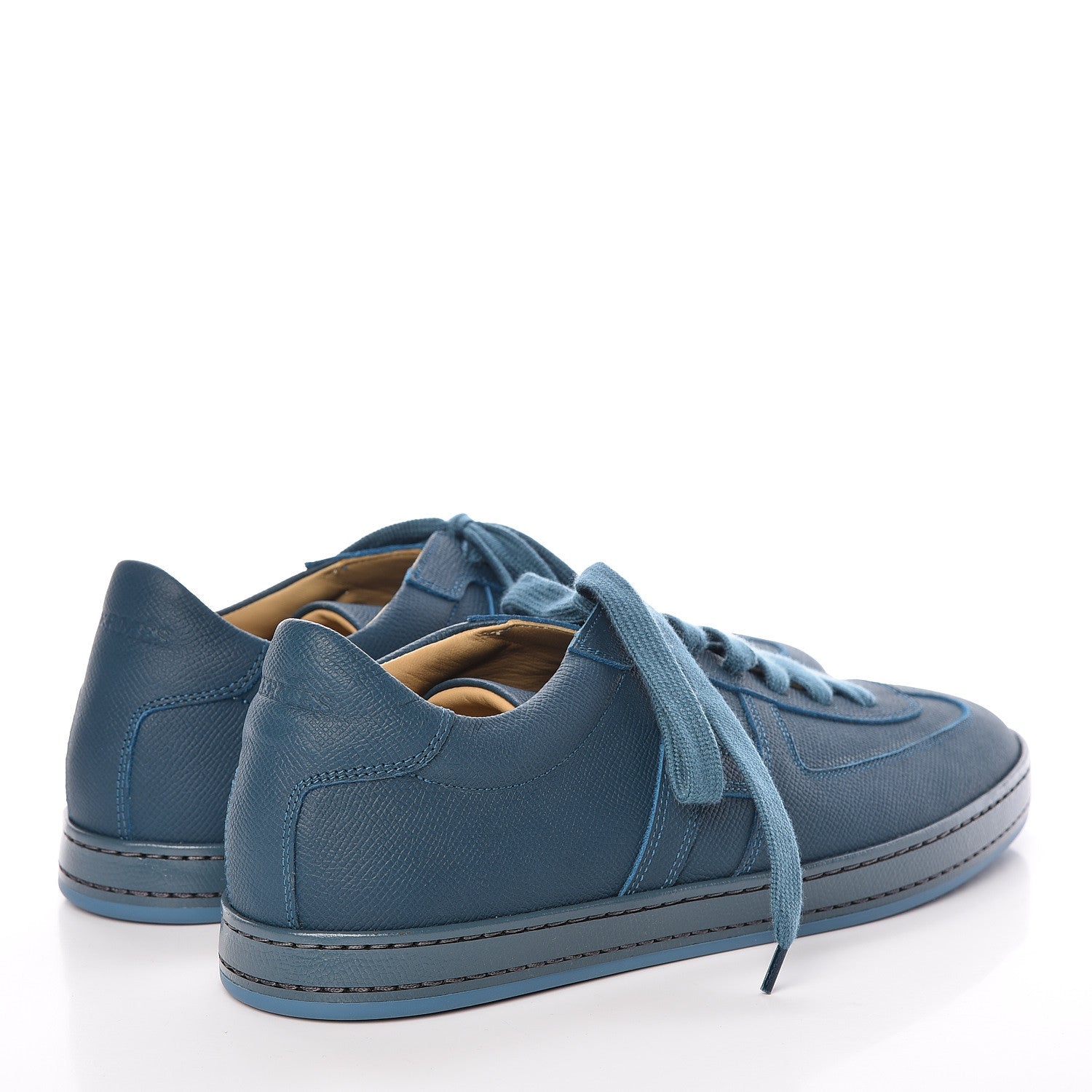 Hermes Matte Epsom Calfskin Mens Olympic Sneakers 42 Bleu Cobalt 4 of 9