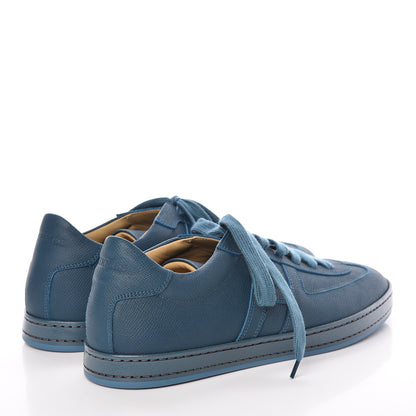 Hermes Matte Epsom Calfskin Mens Olympic Sneakers 42 Bleu Cobalt 4 of 9