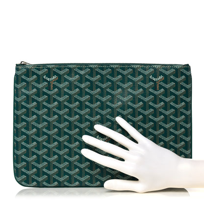 Goyard Goyardine Senat Pochette MM Green 2 of 10