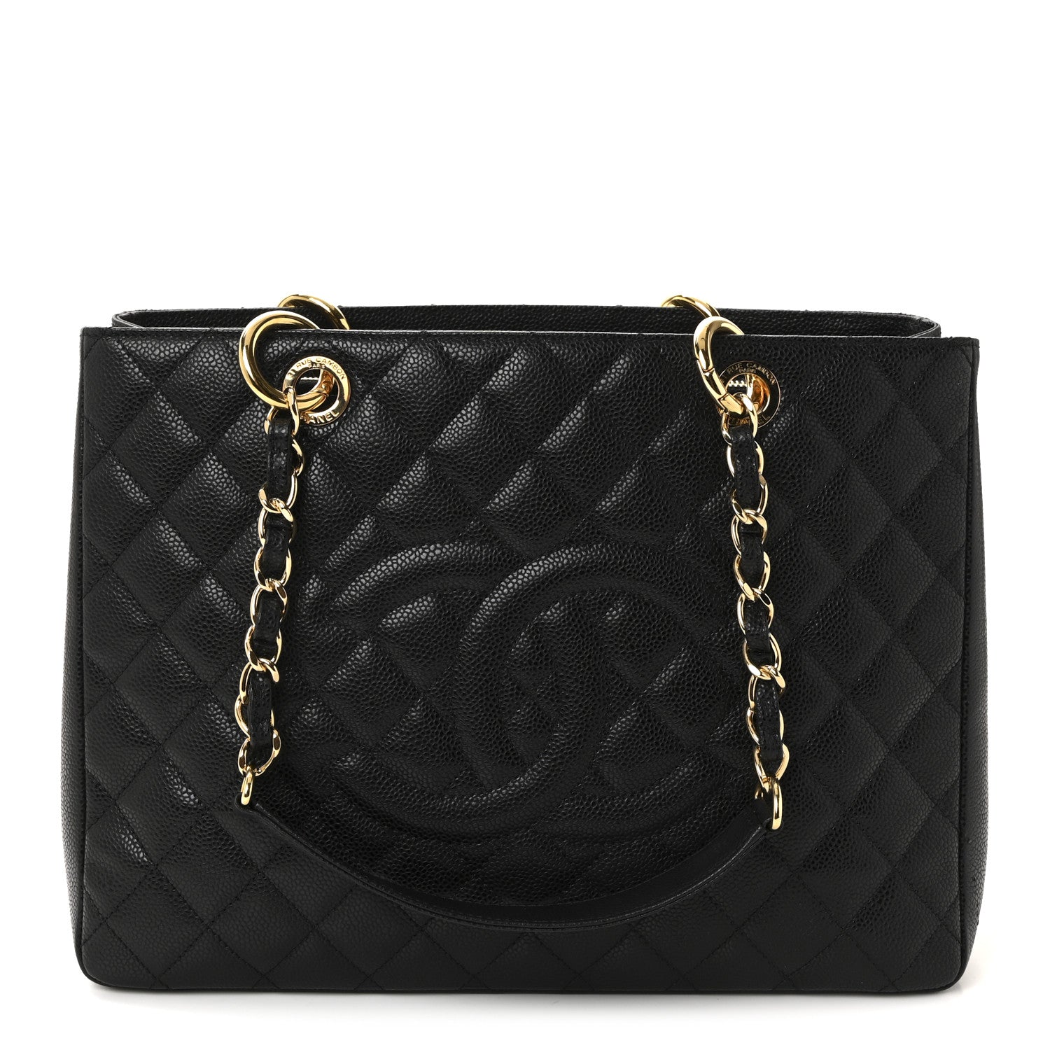 Chanel Caviar Quilted Grand Shopping Tote GST Black 1 of 10