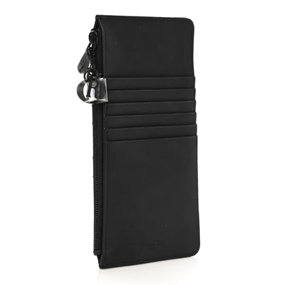 Christian Dior Ultra Matte Calfskin Cannage Large Lady Dior Zip Wallet Black 3 of 11