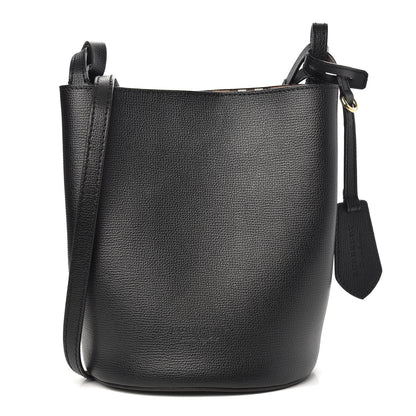 Burberry London Grainy Calfskin Small Lorne Bucket Crossbody Black 1 of 9