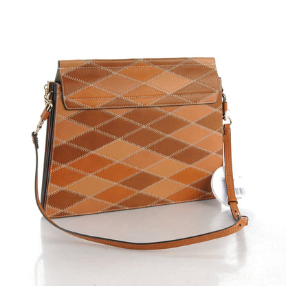 Chloe Calfskin Patchwork Medium Faye Shoulder Bag Caramel 3 of 8
