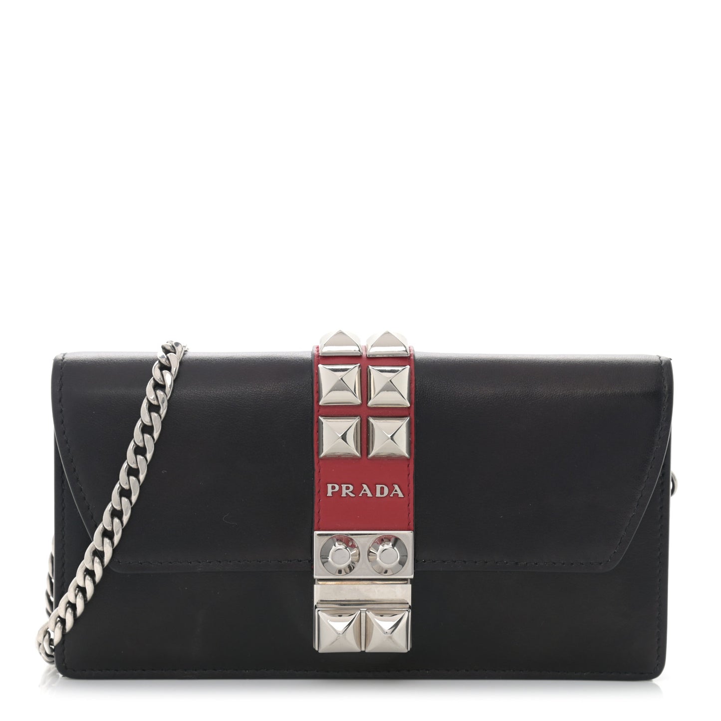 City Calfskin Studded Mini Elektra Crossbody Bag Black Fuoco