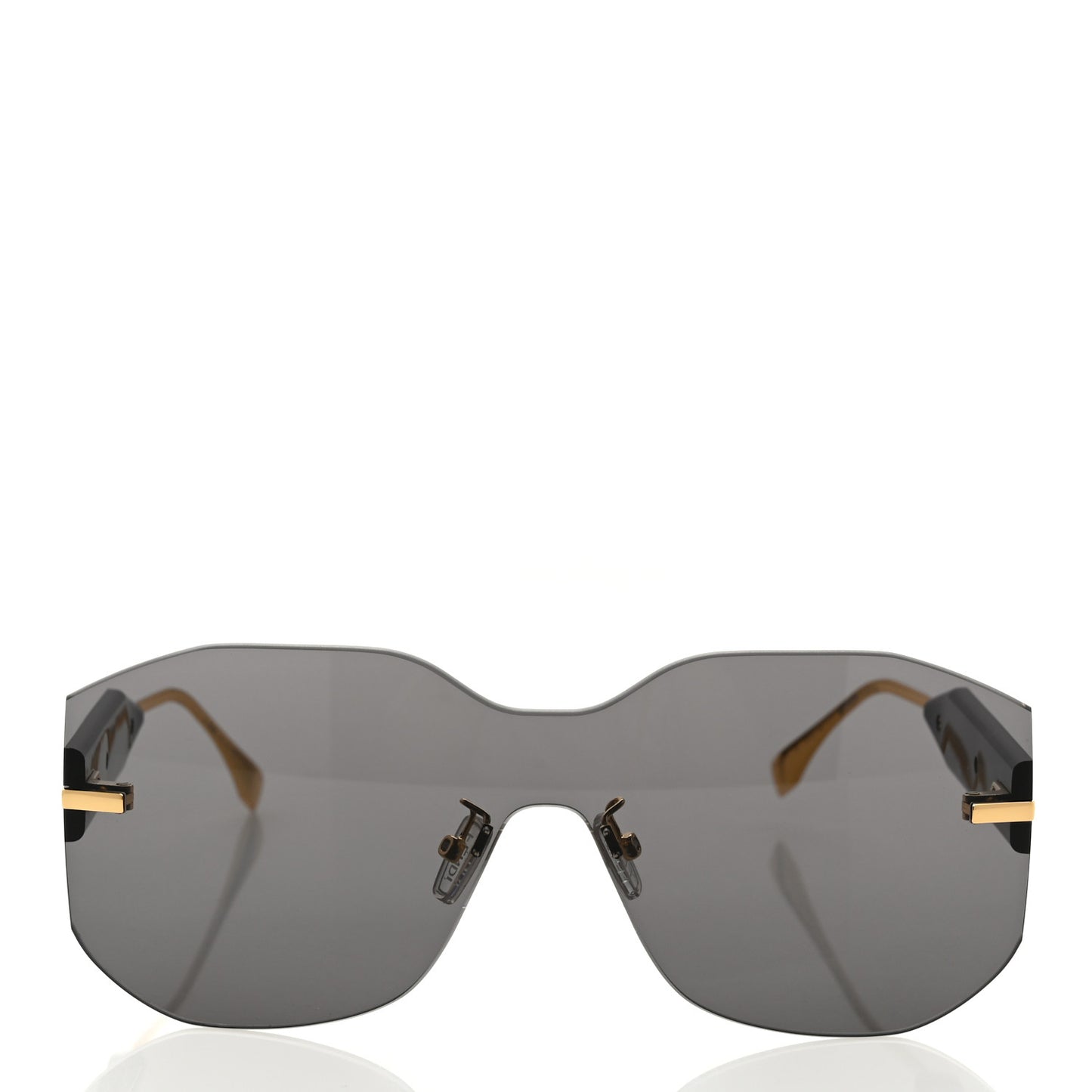 Metal Fendigraphy Shield Sunglasses FE40067U Black