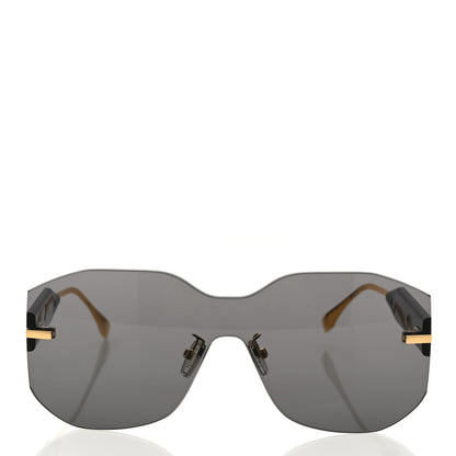 Fendi Metal Fendigraphy Shield Sunglasses FE40067U Black 2 of 7