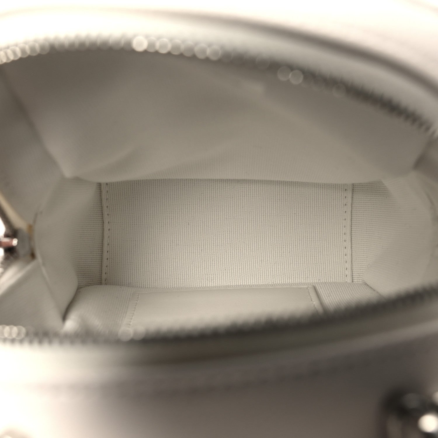 Chanel Caviar Quilted CC Mini Classic Backpack White 5 of 11
