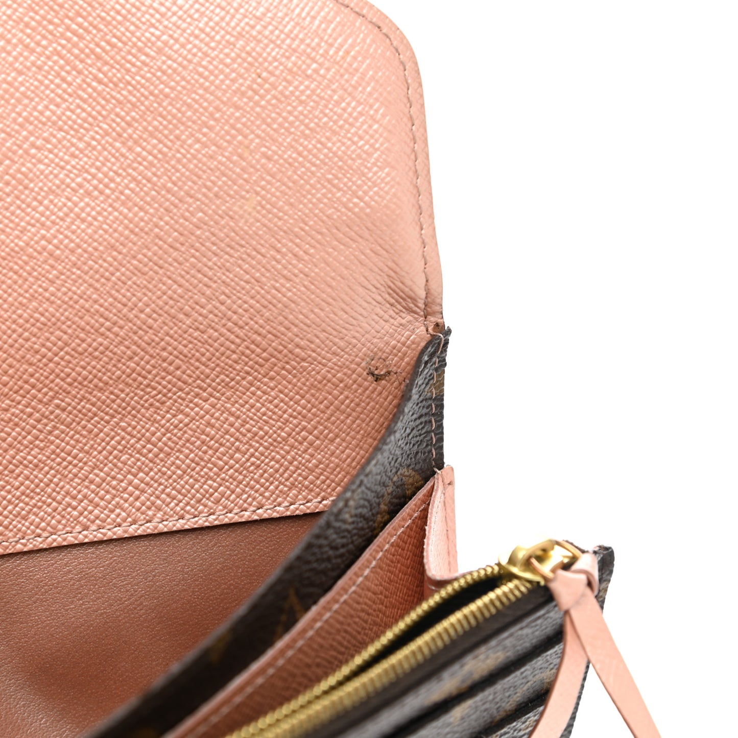 Monogram Emilie Wallet Rose Ballerine