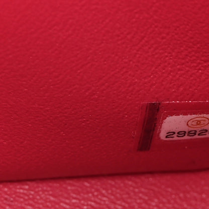 Chanel Lambskin Chevron Quilted Mini Square Flap Fuchsia 7 of 11