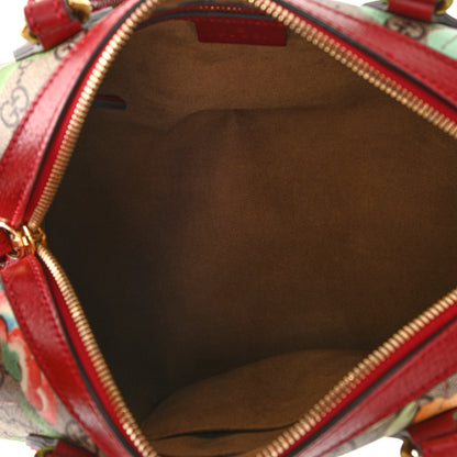 Gucci GG Supreme Monogram Tian Small Boston Beige Multicolor Red 5 of 8