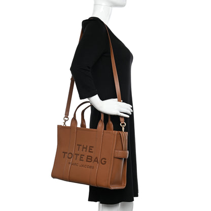 Marc Jacobs Grained Calfskin Medium The Tote Bag Argan Oil 2 of 10