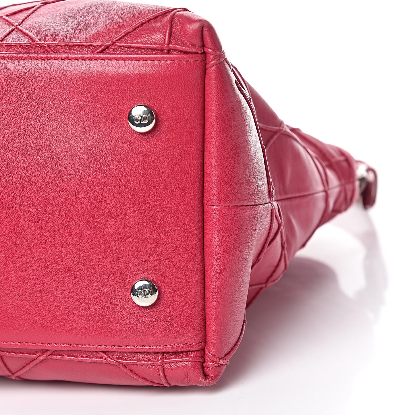 Lambskin Cannage Medium Granville Tote Fuchsia