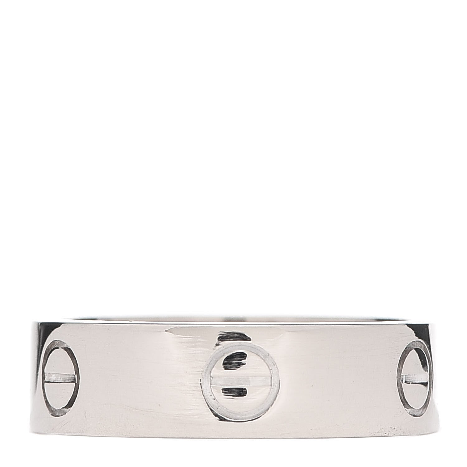 Cartier 18K White Gold 5.5mm LOVE Ring 58 8.25 1 of 4