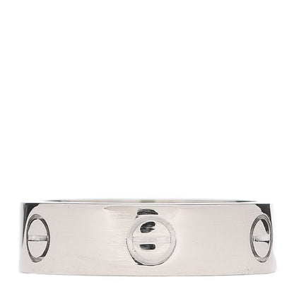 Cartier 18K White Gold 5.5mm LOVE Ring 58 8.25 1 of 4