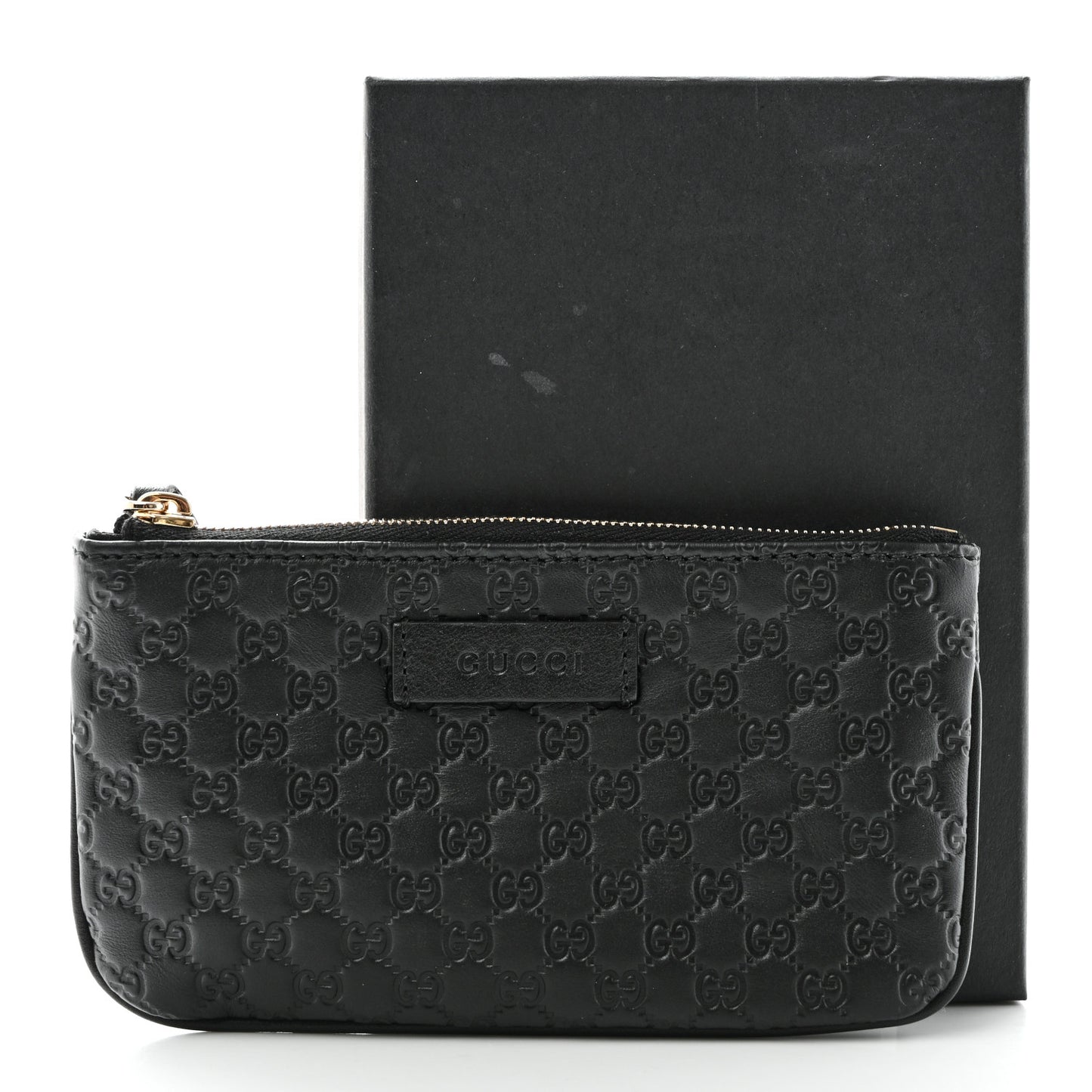 Microguccissima Key Ring Coin Case Black