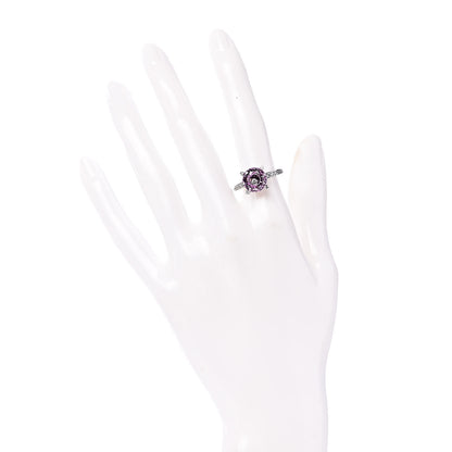 Chopard 18K White Gold Diamond Pink Sapphire So Happy Ring 50 5.25 2 of 6