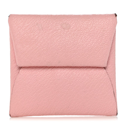 Hermes Chevre Mysore Verso Bastia Coin Purse Rose Confetti Brique 1 of 10