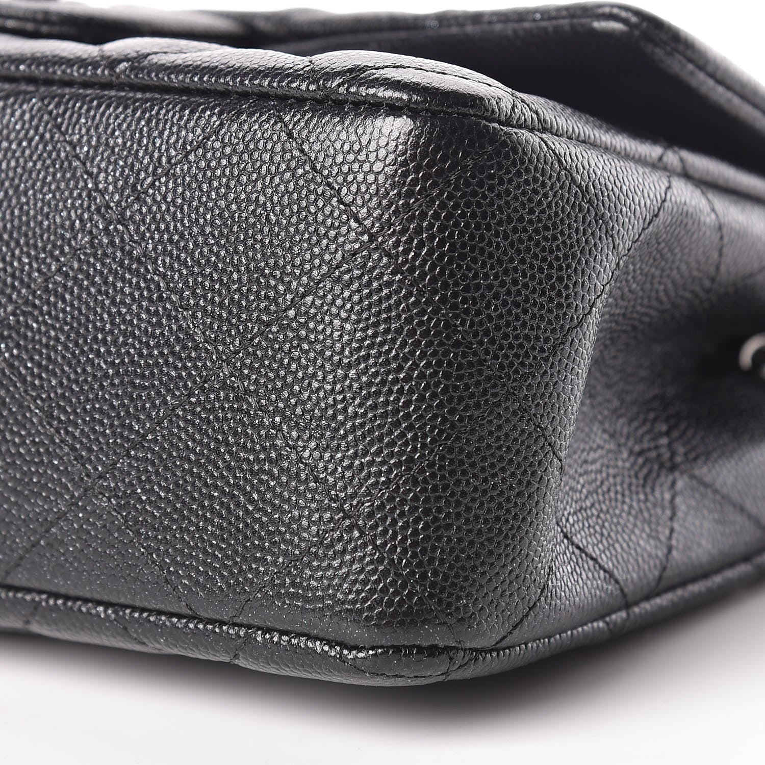 Chanel Iridescent Caviar Quilted Mini Rectangular Flap Black 10 of 13