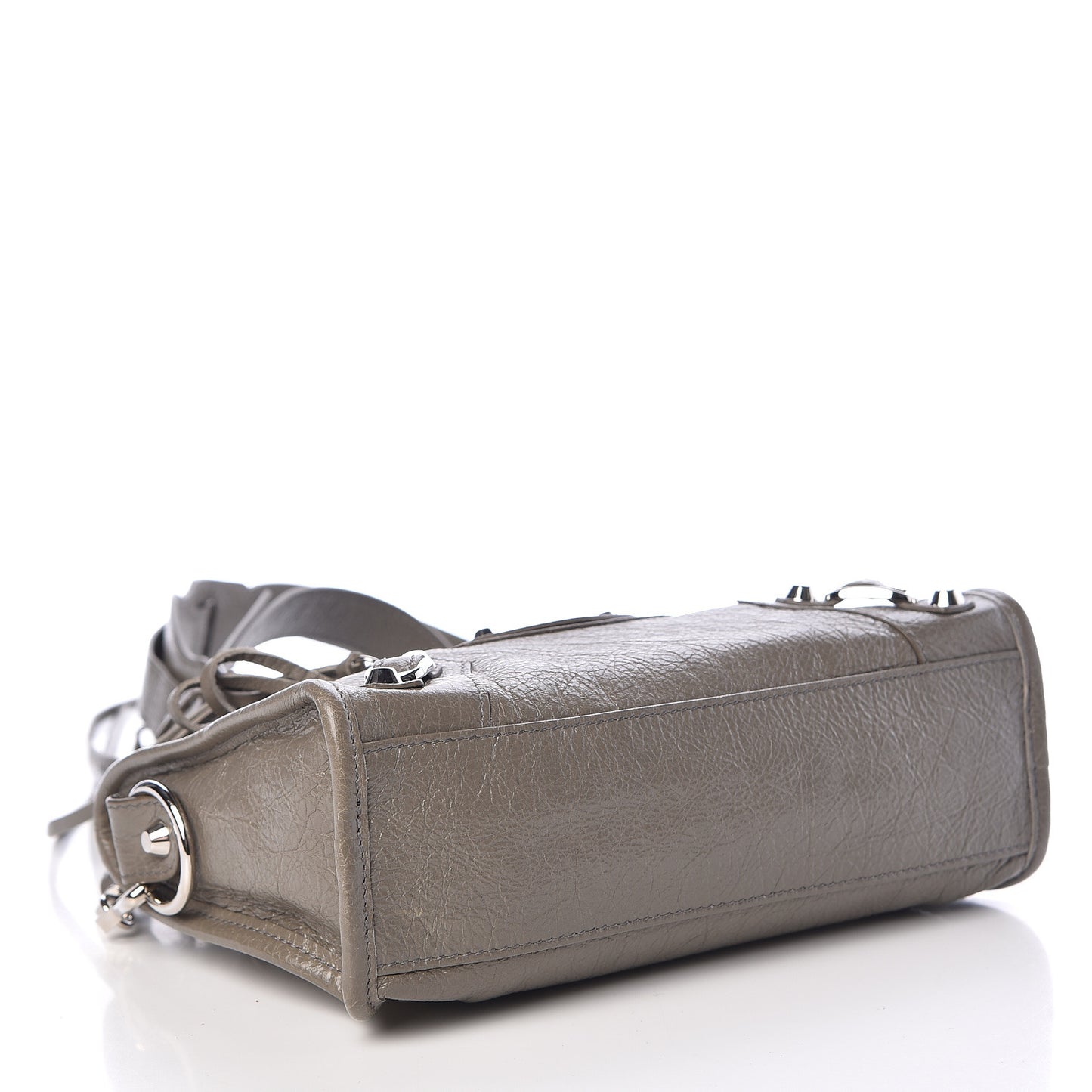 Agneau Classic Silver Hardware Mini City Beige Liege