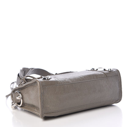 Balenciaga Agneau Classic Silver Hardware Mini City Beige Liege 5 of 13
